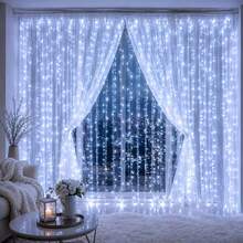 Battery Powered Fairy String Lights For Curtains, LED Ambient Lighting Decoration, 8-Mode Remote Control, Suitable For Bedroom, Party, Holiday Lighting And Wedding Romantic Decor - Battery Box Curtain Light - View 11