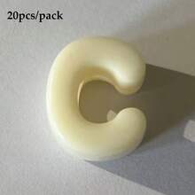 20顆米色壓克力大孔字母珠 A-Z，DIY手工配件，可用於製作鑰匙圈與手機配件，適合創意手工藝 - 米色 - 查看 32