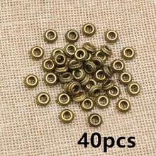40pcs 5mm Alloy Metal Spacer Beads Stopper Charms Beads For Necklace Bracelet DIY Jewelry Making Accessories - Spacer Beads - View 9