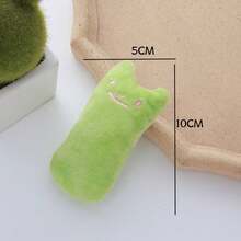 1/2pcs Soft Plush Catnip Kitten Chew Toy, Cute Face Design Cat Kick Pillow Toy, Interactive Stress Relief Teeth Grinding Play Toy For Indoor House Cats, Home Daily Entertainment Pet Accessory, Multi‑Color Choice, Nice Present For Cat Owners - Multicolor - View 6