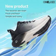 Sepatu Lari Kasual Olahraga ONEMIX, Nyaman, Peredam Guncangan, Sol Tebal Bertali Rendah, Anti Selip, Tahan Aus - Xiaochenbai - View 11