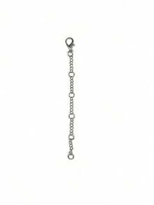 3pcs Silver Stainless Steel Necklace Extension Chains, Suitable For Making Bracelets, Anklets, Etc., Ideal Choice For Jewelry Making. With Extension Ends, Perfect For Making Necklaces, Bracelets, Anklets, Waist Chains, Body Chains And Other DIY Jewelry Accessories. Available In Gold And Silver Colors, Ideal Choice For DIY Projects - As Shown In the Figure - View 7