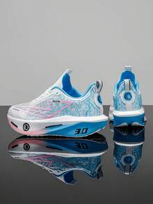 All-Season Women's Running Shoes, Built-In Carbon Plate Propulsion System, Easy Switch From Road Racing To Mountain Trail, Top Choice For Marathon Training & Trail Hiking - Blue and White - View 6