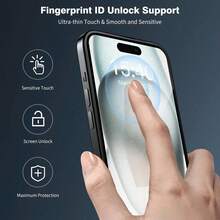 [1+2 Set]1pc Transparent Magnetic Phone Case Compatible With Iphone 18, Full Camera Protection Ultra-Thin Phone Case + 2pcs Tempered Glass High Definition Screen Protector Compatible With Iphone 18 Pro Max/18 Pro/18/Ultra/17 Air/17/15/14 Series - 1 Case + 2 Screen Protectors - View 6