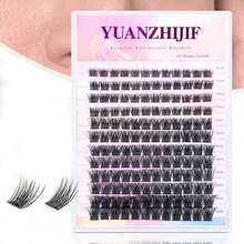 Natural Soft Handmade Segmented DIY Eyelash Extensions, Individual Clusters, Seamless Comfortable Eyelashes - D - View 7