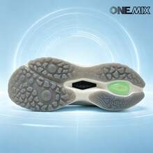 ONEMIX 時尚運動休閒跑步鞋,舒適緩震,低筒厚底,防滑耐磨,白色 - 海浪白 - 查看 7