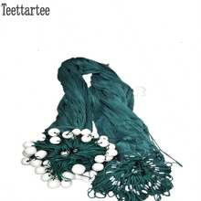 Teettartee Hand-Pulled Fishing Net, Fish Pond Drag Net, Fish Pond Clearing Net, Partition Net, Weighted And Thickened Drag Net, Enclosure Net, Fish Pond Drag Net, Mesh Size 5cm/1.96inch, Reservoir Lake Fishing Net, Drag Net - Green - View 7