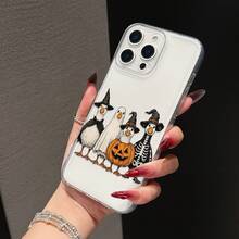 Halloween Little Duck Squad Pattern Phone Case, Compatible With Apple, Honor, Nothing, And Other Phone Models, Great Choice For Couples And Holiday Gifts - Clear - View 3