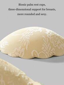 3pcs Women Lace Adhesive Bra, Invisible Detachable Shoulder Straps, Backless Breast Pads, Suitable For Wedding/Party/Outfit, A-D Cup - Multicolor - View 5