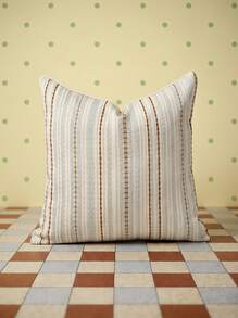 Joivida 1pc Colorful Chenille Decorative Throw Pillow Cover, Soft Modern Abstract Bohemian Style Home Decor Cushion For Sofa, Bedroom, Living Room, All Season, Also Suitable As Gift - Fair Isle Blue - View 8