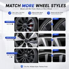 maxxauto Kit Perbaikan Goresan Velg Mobil untuk Y X/S Hitam Glossy/Hitam Matte/Abu-abu Gelap Gunmetal/Gunmetal/Perak Cat Touch-Up Penghilang Goresan dan Poles untuk Tesla ModelY Model3 - kapasitas - View 6