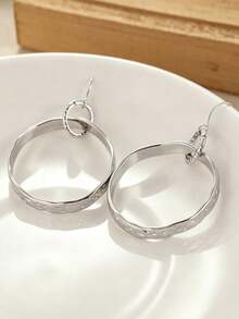 ZHIXUN 1 Pair Classic Vintage Handmade Round Earrings, Suitable For Daily, Holiday And Various Occasions, Surprise Gift For Women - Earrings - View 3