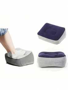 Bantal Sandaran Kaki Tiup yang Dapat Diatur Ketinggiannya, Sandaran Kaki Portabel untuk Perjalanan, Bantal Penopang Lipat, Cocok untuk Pesawat, Mobil, Kantor, Sofa Rumah, dan Berkemah, Mudah Ditiup dan Dikempiskan, Ringan dan Dapat Dilipat - Beraneka warna - View 4