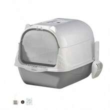 Cat Litter Box Enclosures - Grey - View 1