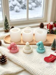 1pc Christmas 3D Hat Silicone Mold, Suitable For Christmas DIY Aromatherapy Candle Handmade Decor, Easy Demolding, Christmas Home Decoration - Santa Hat - View 11