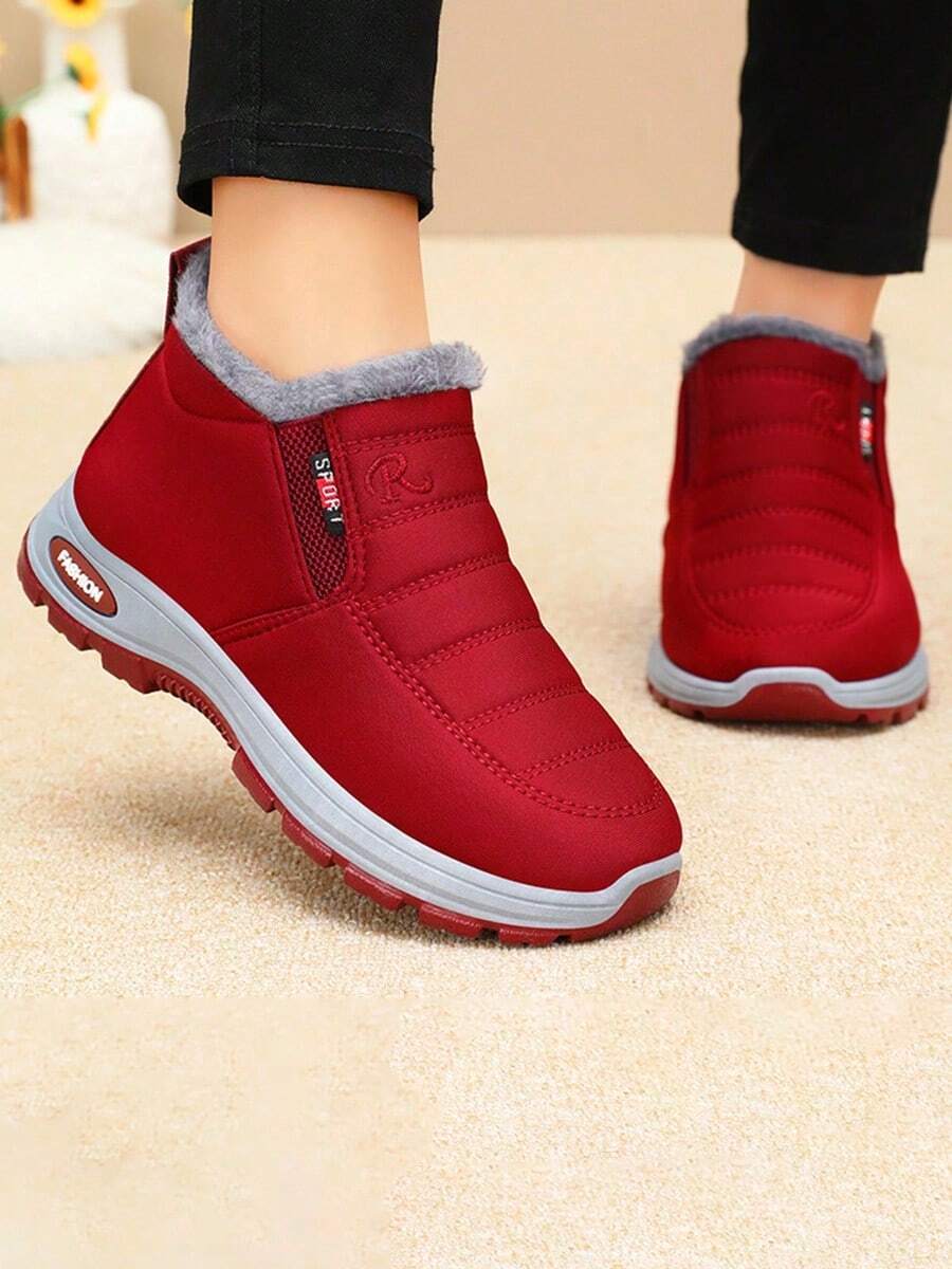 House Slippers - Red - View 1
