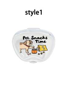 Portable Pet Treat Storage Box Transparent Snack Container Dog Cat Food Feeding Dispenser Travel Pet Supplies - Multicolor - View 13