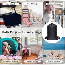 Laundry Bag, Cute Little Dog Pattern Printed Oversized Laundry Bag With Drawstring Seal, Large Capacity For Dirty Clothes, Perfect For College Dorm, Apartment, Laundry Room, Machine Washable, Must-Have Christmas Gift For Family And Friends - View 8