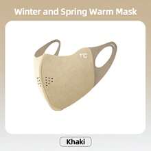 Autumn/Winter 3D Stereoscopic Warm Face Mask Unisex Eye Corner Protection Breathable Washable Thermal Lined Windproof Cycling Slimming Face Shield Multi-Color Women Accessories Mask - Multicolor - View 17