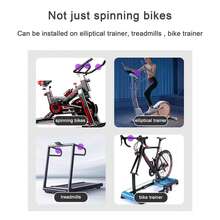 LRBH Spin Bike Tablet & Phone Holder Mount - Handlebar Clamp For Peloton, Stationary/Exercise Bike, Treadmill And Microphone Stand. Fits 4.7-13" Devices, Compatible With IPad Pro 12.9, Air/Mini, Galaxy Tabs,And More - View 10