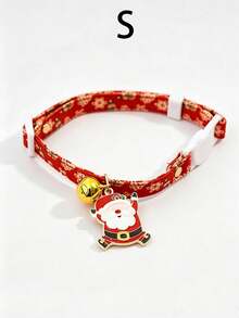 Christmas Adjustable Cat & Dog Collar With Bell, Christmas Tree & Santa Claus Pendant, Christmas Pet Gift, Suitable For Cats And Small Dogs - Multicolor - View 14