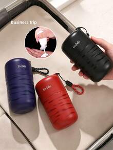 Portable Travel Mouthwash Cup & Dispenser Bottle, Suitable For Business Trips, Hotel Stays And Short Trips - Multicolor - View 3