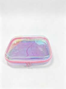 1Pc/3Pcs Pink Laser Transparent Portable Storage Pouch, Girls Kids Hairpin Hair Clip Hair Accessory Organizer Bag,Baby Stuff,Room Essentials - Multicolor - View 10