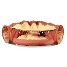 Pet Cat Bed Tunnel, Foldable And Detachable Cat Tunnel, Pet Interactive Game, Pet Supplies - Multicolor - View 4