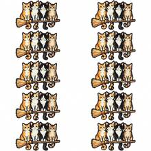 Pin Enamel Kucing dengan Blok Warna, Lencana Dekoratif Fashion, Ornamen Lencana Kerah, Lencana Tas, Hadiah. - MultiWarna - View 11