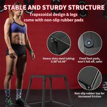 LIZHOUMIL Plyometric Jump Box Set Heavy Duty Steel Plyo Box Platform Non Slip Stackable Exercise Step Up Box For Jump Training Conditioning Home Gym - Matte Black - View 5