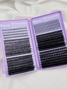 Hinarin 685 Pcs Lash Clusters With Fairy Hair Spiked False Eyelashes And Bottom Lashes And 60P+80P+100P+120P DD Curl Wispy Eyelash Clusters Mix Spiky Manga Lash Clusters Volume Cluster Eyelash Extensions Lash Clusters Individual Lashes DIY At Home - D - View 3