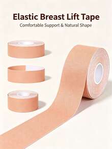 1 Roll Invisible Elastic Breast Pads, Breast Shaping & Lifting Tape, Seamless Self-Adhesive Sports Breast Binder - One Size Fits All - View 1