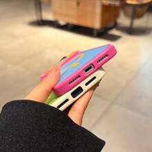 Cute Colorblock Magnetic Phone Case, Compatible With IPhone 17 Pro Max / 17 Air / 17 Pro / 17 / 13 / 14 / 15 / 16 / Pro Max / 14 Plus / 15 Plus / 16 Plus, MagSafe Compatible Large Lens Protection Case, Birthday Gift - Khaki - View 6