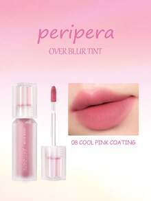 Peripera OVER BLUR TINT 008 冷粉色塗層，輕盈霧面妝效，柔粉質地，可疊加且易暈染，不乾澀舒適，打造平滑細緻唇妝，適合自然日常妝容，韓系美妝，韓系化妝品，節日禮物，母親節禮物，3.5g/0.12oz - 008 冷粉色塗層 - 查看 3
