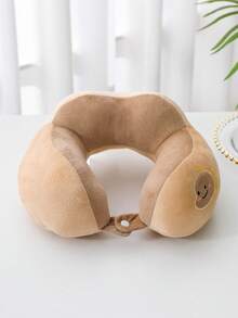 1PC Ergonomic Travel Neck Pillow With Storage Bag, Upgraded Travel Neck Pillow For Airplane, 100% Pure Memory Foam Travel Pillow, Suitable For Flight Headrest Sleep, Car, Bed, Compressible Fit Design, Portable Plane Accessory - U-shaped Nap Pillow - View 2