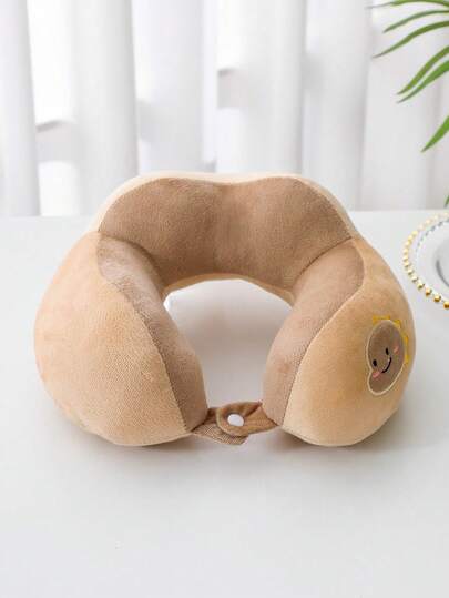 1PC Ergonomic Travel Neck Pillow With Storage Bag, Upgraded Travel Neck Pillow For Airplane, 100% Pure Memory Foam Travel Pillow, Suitable For Flight Headrest Sleep, Car, Bed, Compressible Fit Design, Portable Plane Accessory