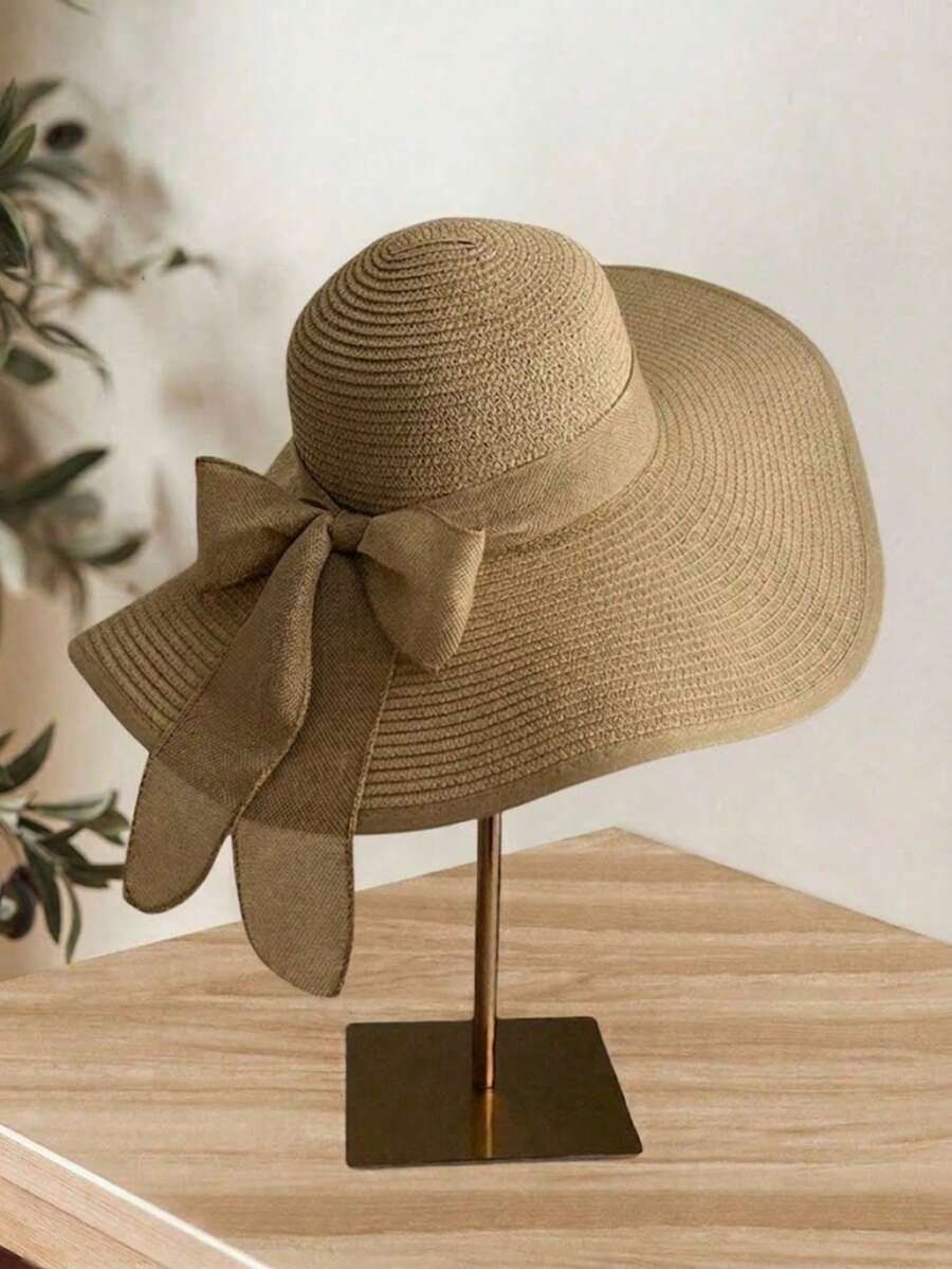 Men Straw Hat - Beige - View 1