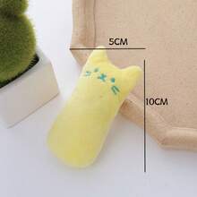 1/2pcs Soft Plush Catnip Kitten Chew Toy, Cute Face Design Cat Kick Pillow Toy, Interactive Stress Relief Teeth Grinding Play Toy For Indoor House Cats, Home Daily Entertainment Pet Accessory, Multi‑Color Choice, Nice Present For Cat Owners - Multicolor - View 7