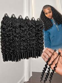 Smilegirl Human Extensions - Natural Black - View 3