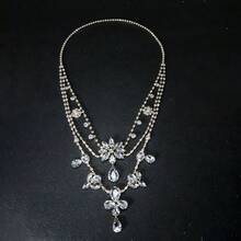 1 Piece Of Multi-Layered Body And Back Chain Studded With Rhinestones, Unique And Luxurious, Suitable For Women, Proms, Parties, And Gatherings. - Multicolor - View 4