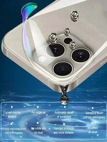 2pcs Hydrogel Back Film, Suitable For 16/15/11/12/13/14 Pro Max Mini Plus, Also Compatible With X/XR/XS Max, Non-Glass Material, Birthday Gift For Family And Friends, Waterproof, Shockproof, Anti-Fall, Scratch-Resistant, Anti-Fingerprint, Full Coverage - Clear - View 7