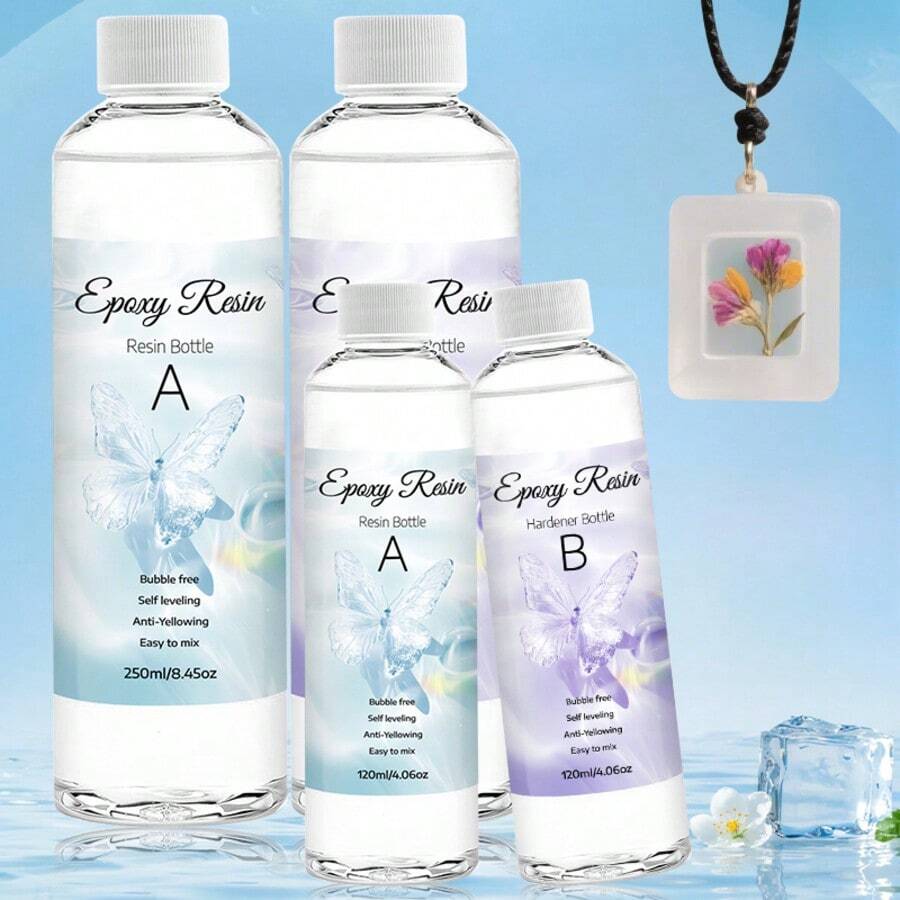 240ml/500ml Epoxy Resin Kit, Perfect For Art, Jewelry, Crafts, Glassware And Other Handmade Projects - Epoxy Resin - View 1