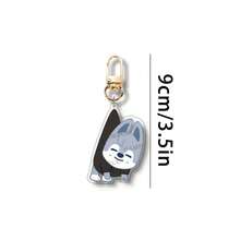 1 Set 8pcs SKZOO DominATE SEOUL Acrylic Keychain, Cartoon Keychain Accessories For Carrying Small Animal Clothes, Suitable For Fans To Use And Collect - Multicolor - View 3