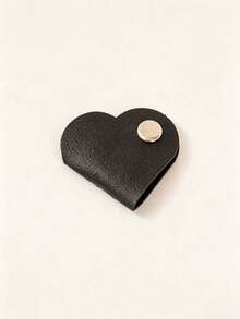 Heart-Shaped Faux Leather Cable Organizer, Multi-Color Earphone And Headphone Cable Storage Box, Battery-Free Cable Management Clip, Unisex Cable Holder Set - New Arrival - View 10