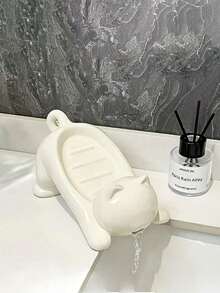 2/1pc Self-Draining Plastic Soap Dish Set, No-Drill Adhesive Wall-Mounted Soap Holder, Quick-Dry, Creative Design, Cute And Playful, Sturdy And Stable, Easy To Clean, High Aesthetic, Home Use, Fun Design, Suitable For Bathroom Sink, Bathtub And Shower, Quick-Drying Soap Tray With Storage, Kitchen Countertop And Washbasin Home Bathroom Accessory - Multiple Colors and Styles - View 2