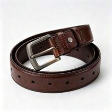 Men's Alloy Buckle Belt - Fashionable, Sporty And Durable Accessory, Suitable For Business And Casual Occasions, Fits Jeans, Casual Pants And Other Daily Pant Styles - Brown - View 5