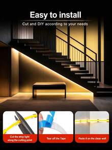 1m/3m/5m COB LED燈條附按鈕開關,5V USB LED燈條,柔性背膠膠帶,適用於走廊、梳妝鏡、臥室牆面及多種裝飾場合 - COB - 查看 6