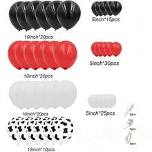 143pcs Vintage Denim Farm Balloon Arch Set, Red Black White Cow Print Balloons, Versatile Backdrop For Birthday, Gender Reveal And Western Theme Party - Multicolor - View 5