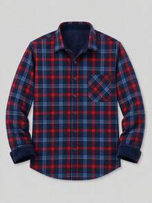 Men Outdoor Shirts - Red - View 1