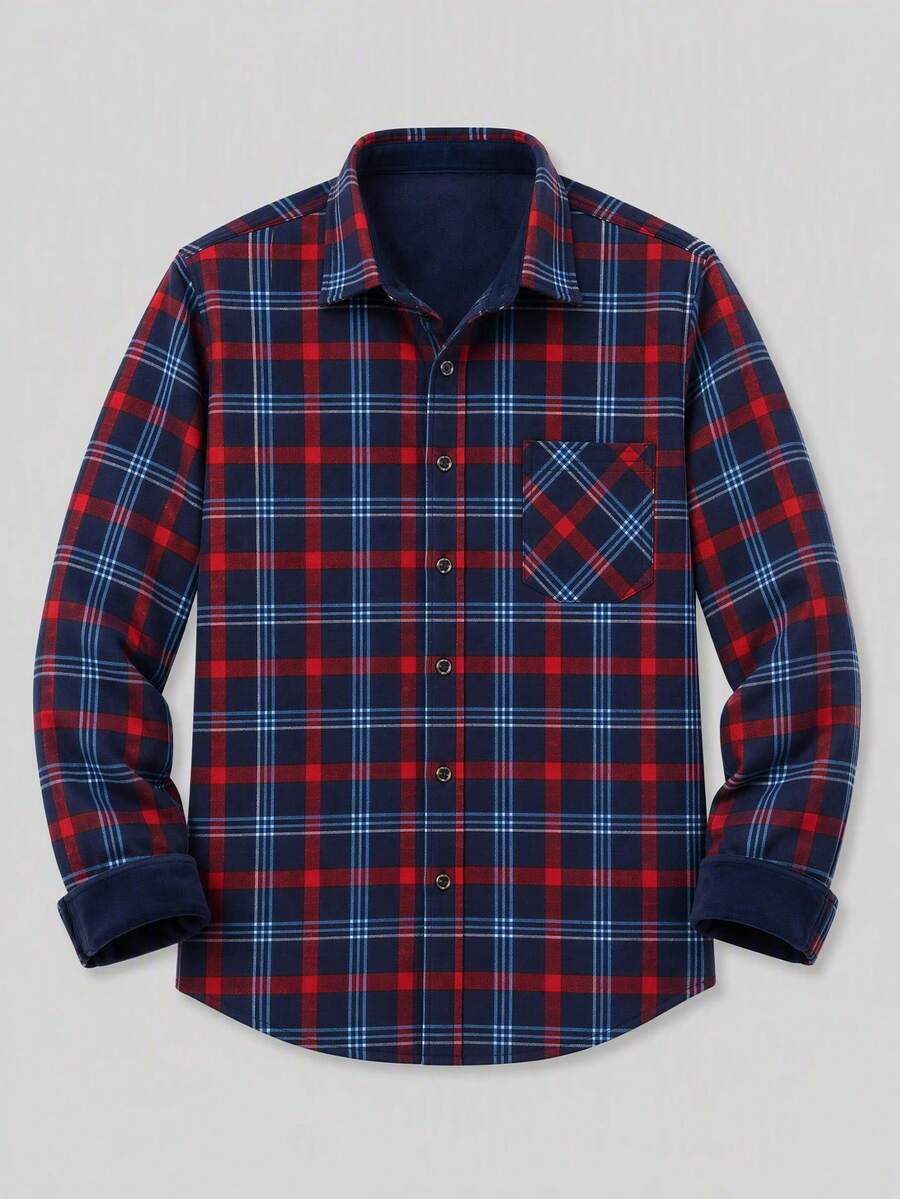 Men Outdoor Shirts - Red - View 1